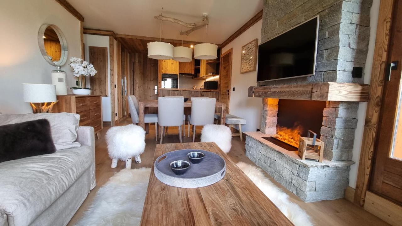 Arcs 1950 Appartement Luxe Type Chalet 5 A 7 Personnes Vue Imprenable Sur Le Montblanc Skis Aux Pieds Les Arcs  Exterior photo